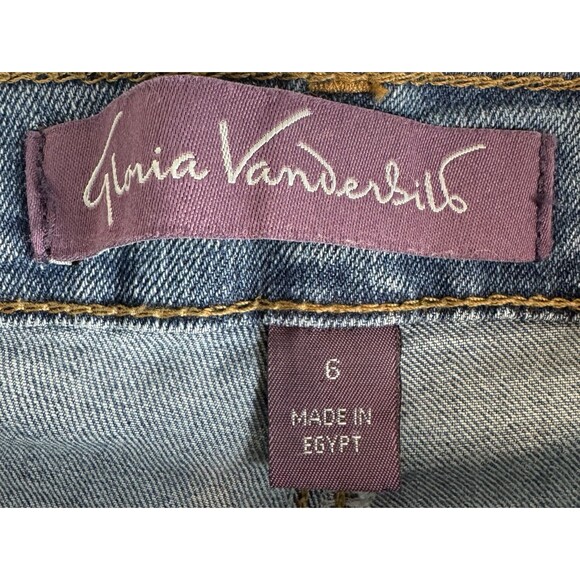 Gloria Vanderbilt Womens Size 6 Blue Denim Amanda Capri Classic Rise Slit New - Picture 6 of 8